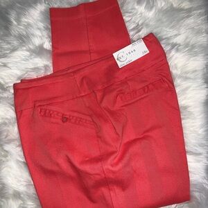 Stylish Red Slim Fit Pants